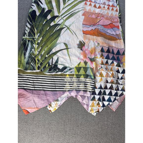 Prana Selene Tropical Floral Print Max Tank Dress Vacation Beach Resort Medium - Picture 5 of 10